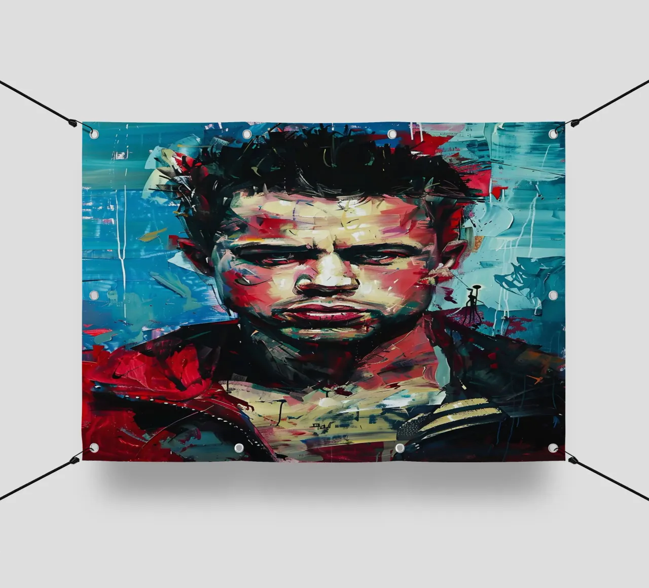 Tyler Durden From Fight Club telo in pvc da FreeArtStudio