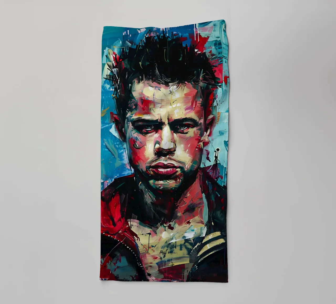 Tyler Durden From Fight Club asciugamano da bagno da FreeArtStudio