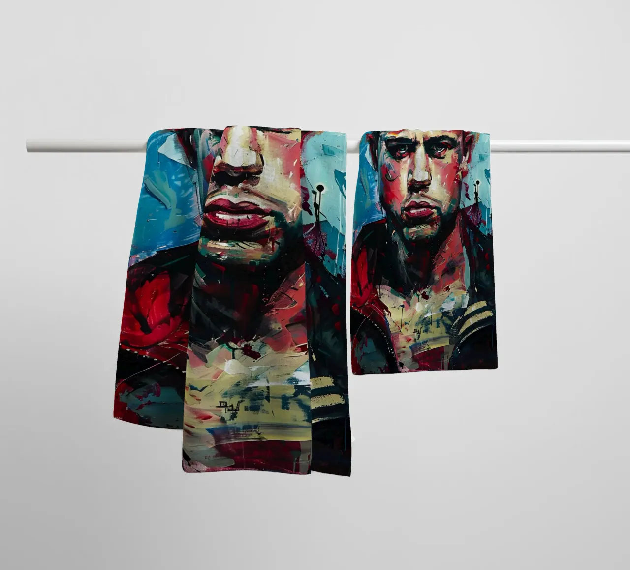 Tyler Durden From Fight Club asciugamano da bagno da FreeArtStudio