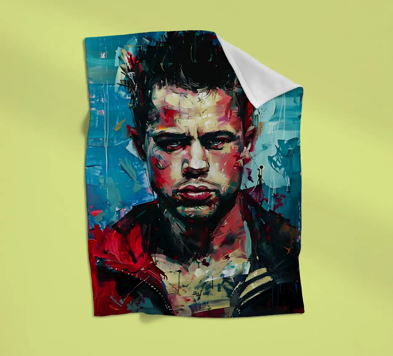Tyler Durden From Fight Club coperta in pile da FreeArtStudio