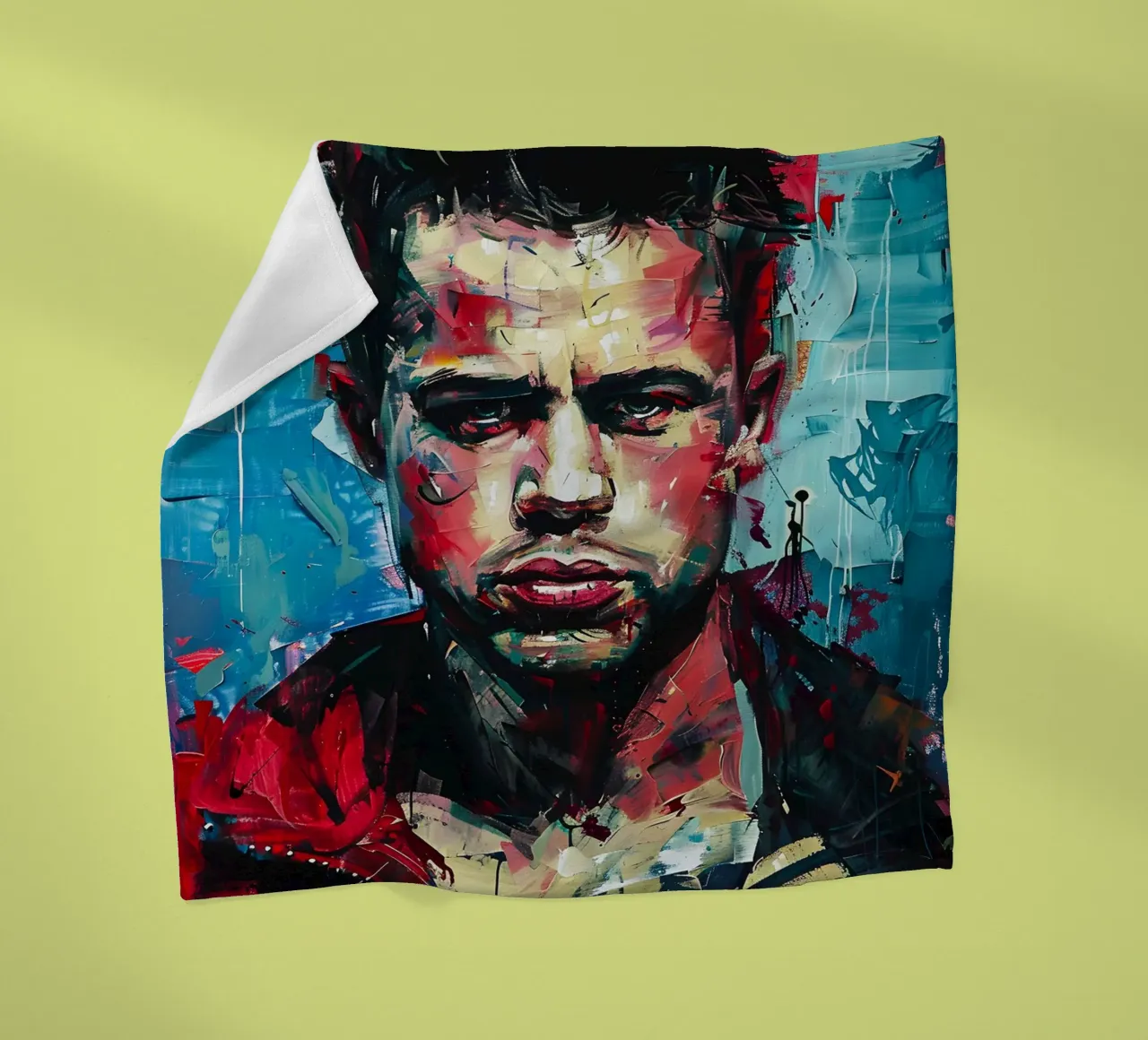 Tyler Durden From Fight Club coperta in pile da FreeArtStudio