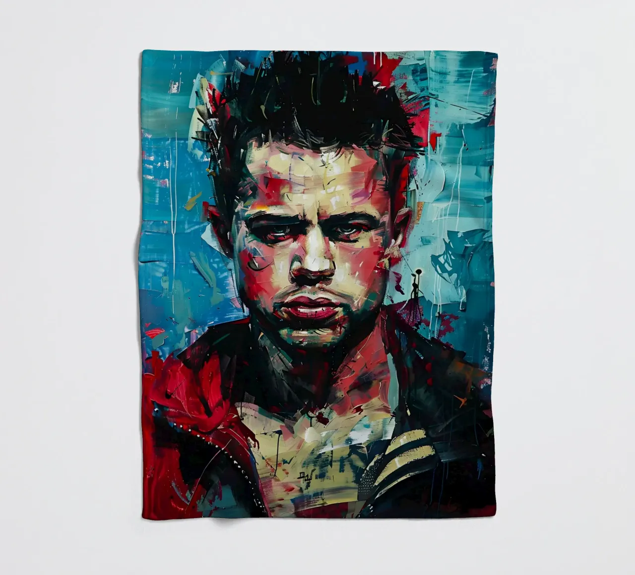 Tyler Durden From Fight Club coperta in pile da FreeArtStudio