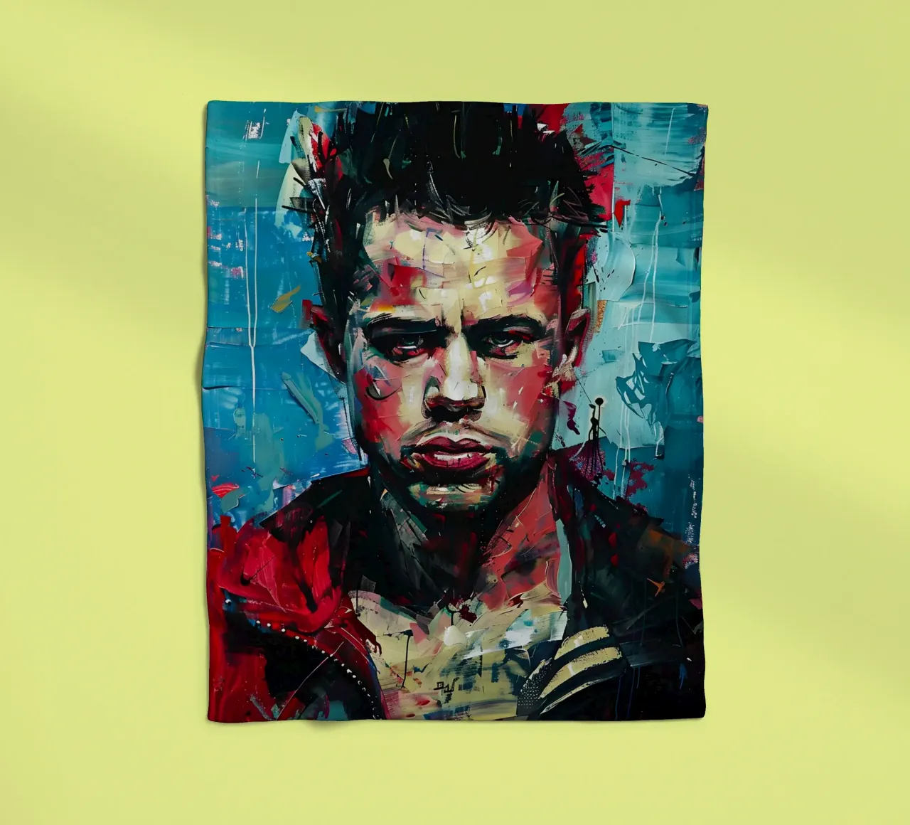 Tyler Durden From Fight Club coperta in pile da FreeArtStudio