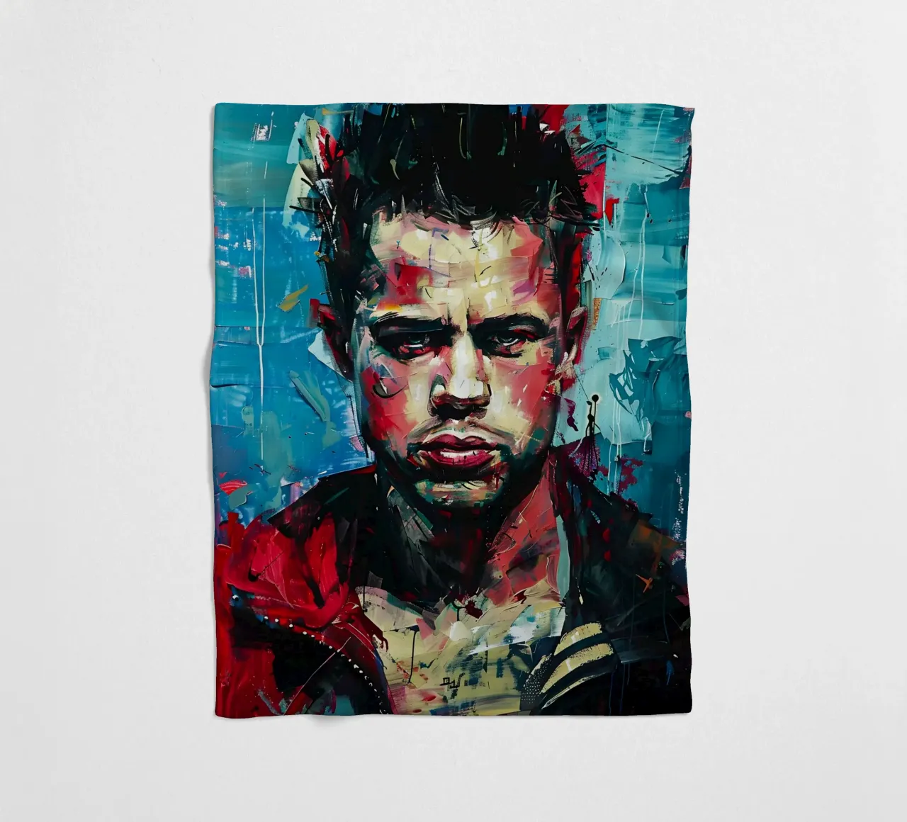 Tyler Durden From Fight Club coperta in pile da FreeArtStudio