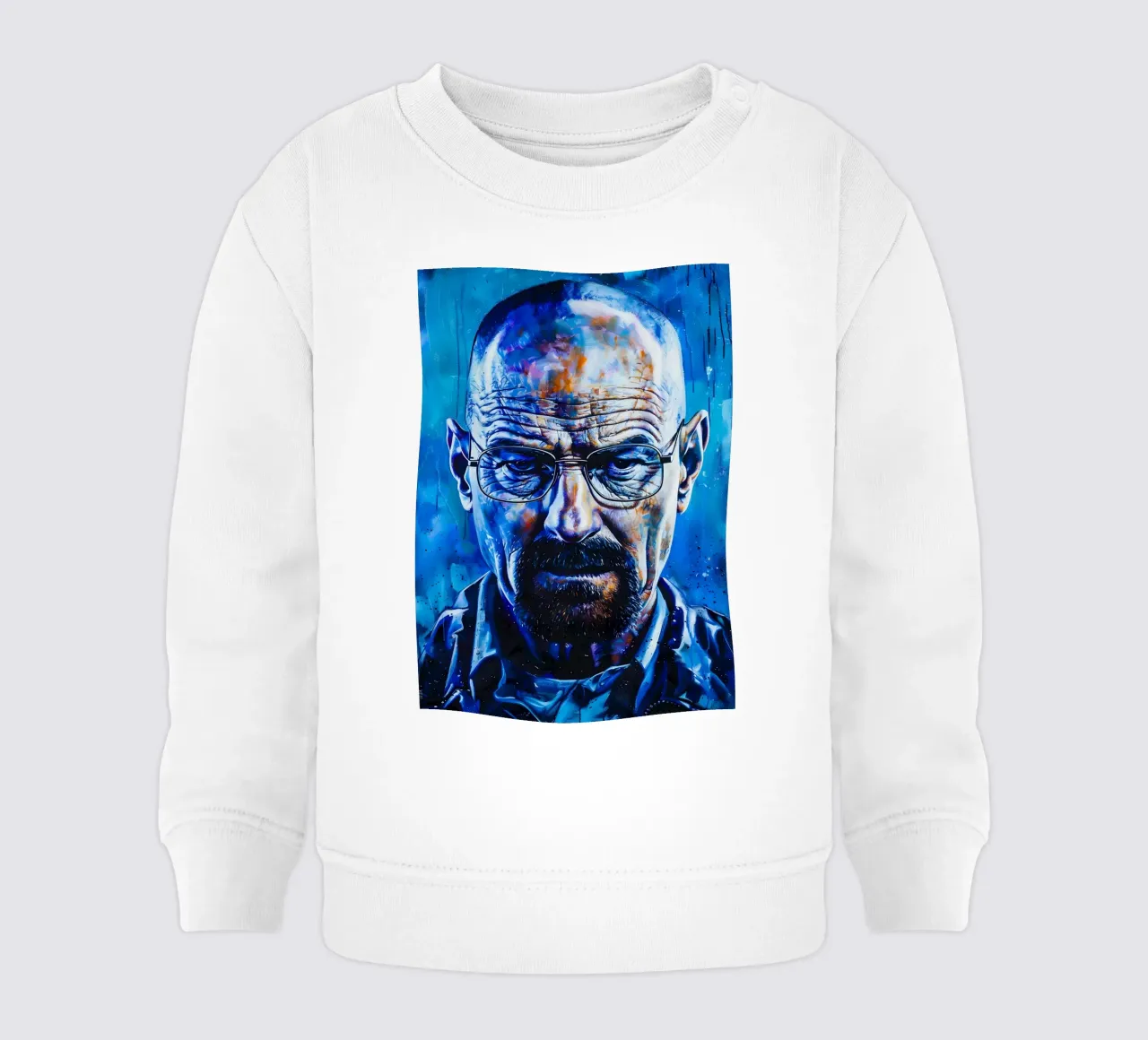Walter White From Breaking Bad baby sweatshirt by FreeArtStudio