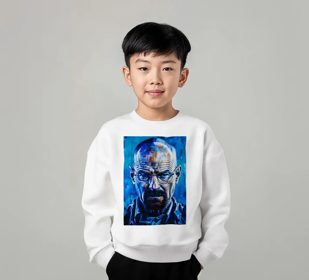 Walter White From Breaking Bad felpa bambino da FreeArtStudio