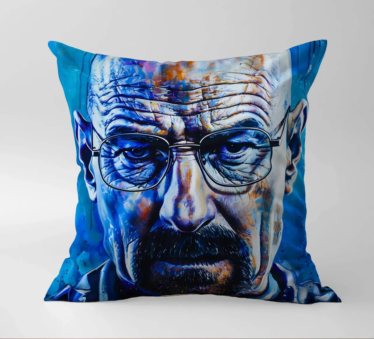 Walter White From Breaking Bad cuscino da FreeArtStudio