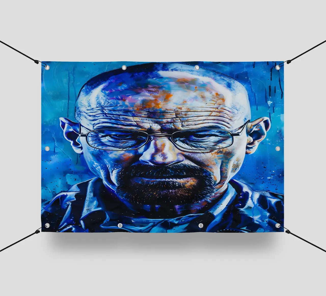 Walter White From Breaking Bad lonas publicitarias de FreeArtStudio