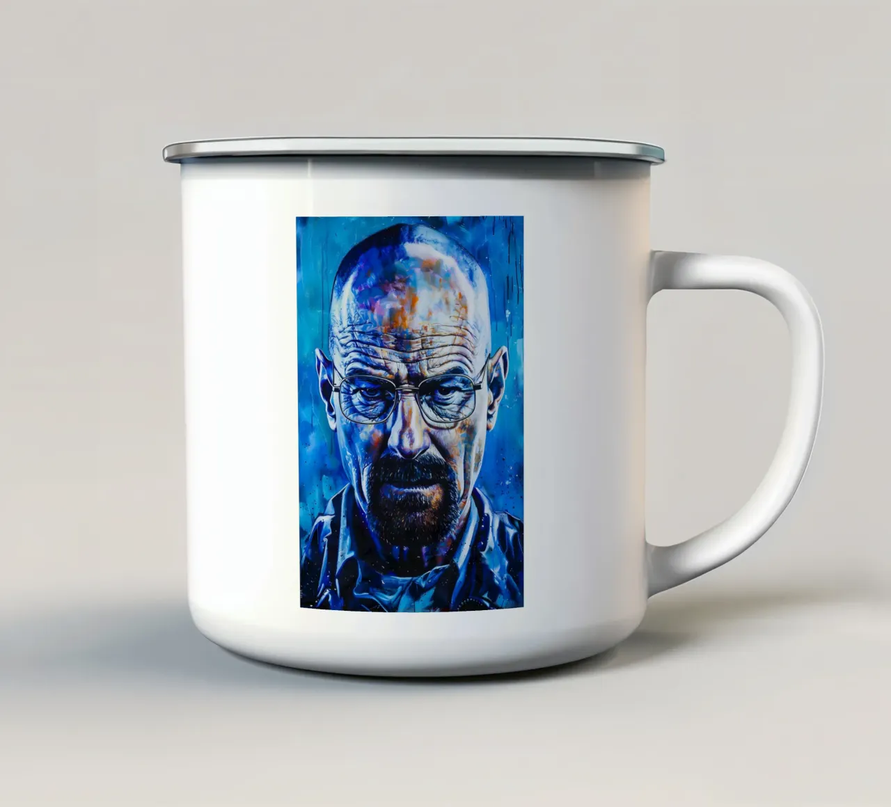 Walter White From Breaking Bad emaille mok van FreeArtStudio