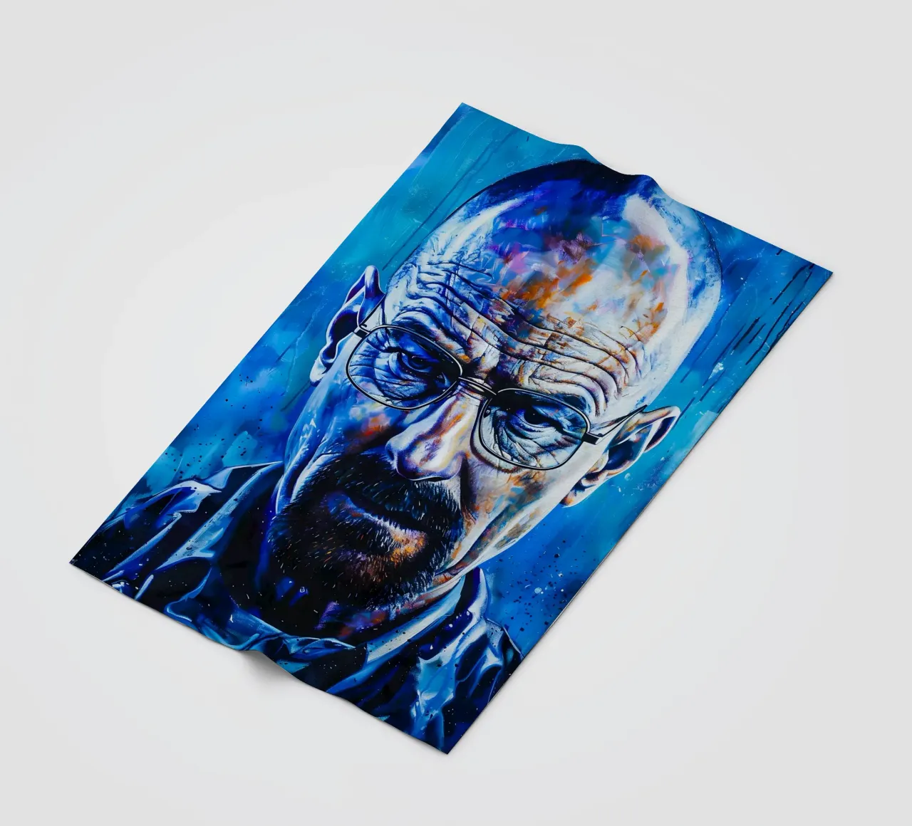 Walter White From Breaking Bad coperta in pile da FreeArtStudio