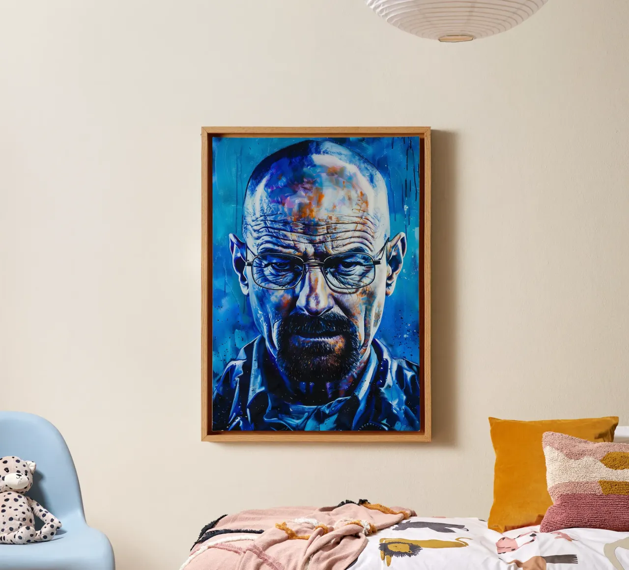 Walter White From Breaking Bad tela con Cornice a cassetta da FreeArtStudio