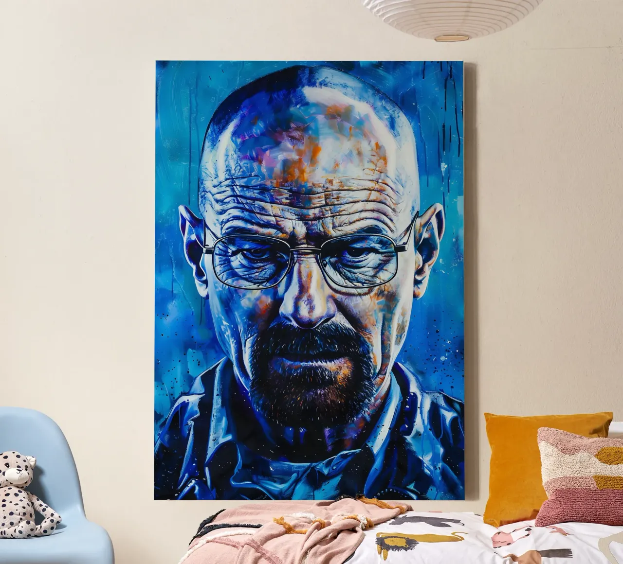 Walter White From Breaking Bad tela con Cornice a cassetta da FreeArtStudio