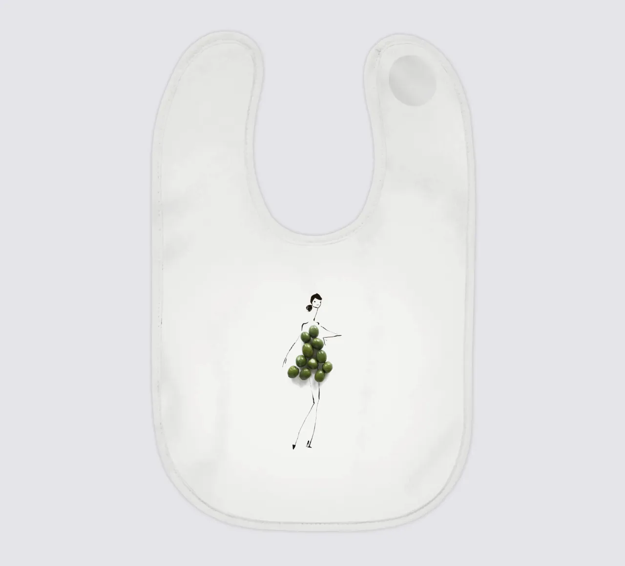 Olive Green bavaglino da Gretchen Roehrs