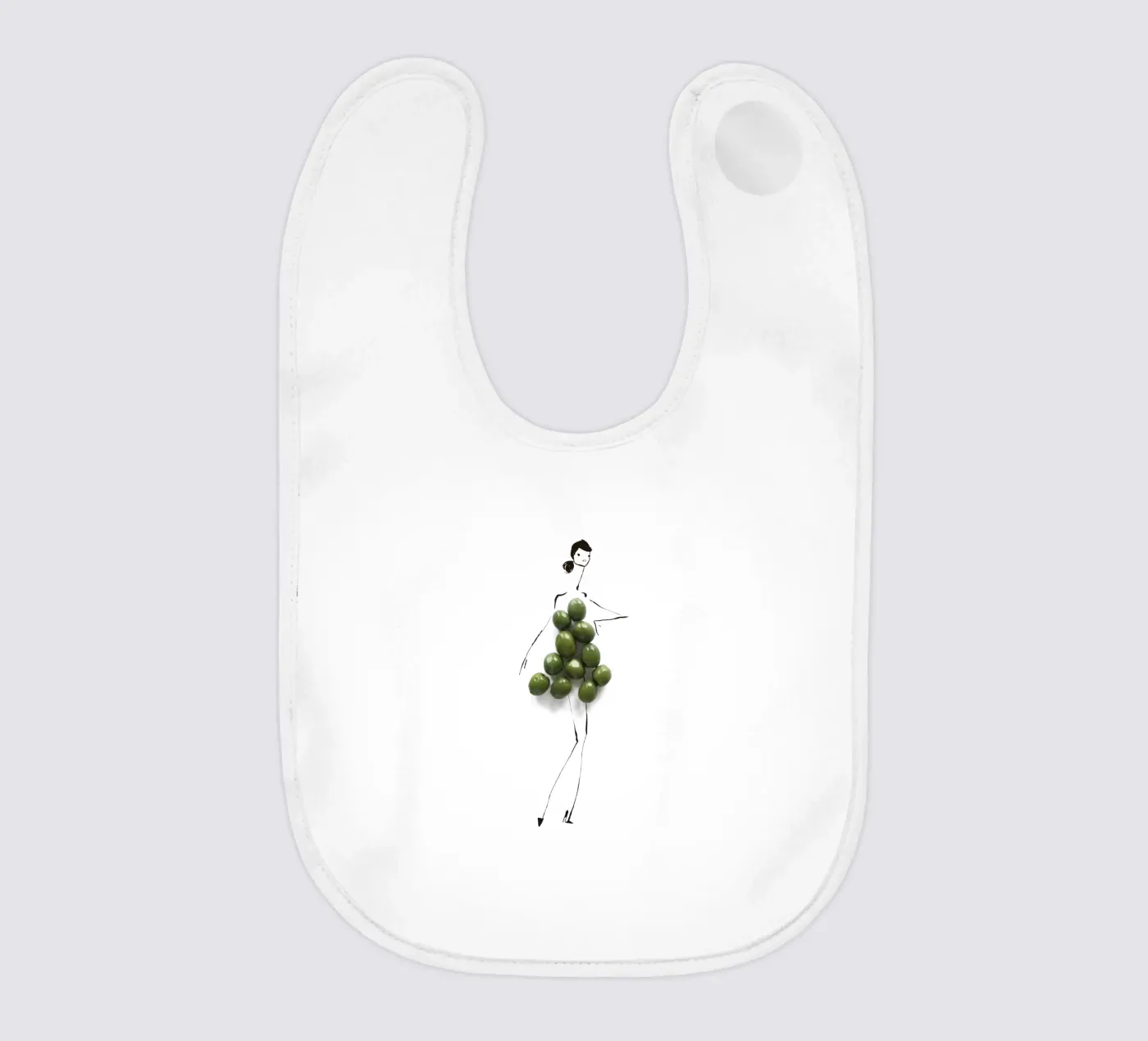 Olive Green bavaglino da Gretchen Roehrs