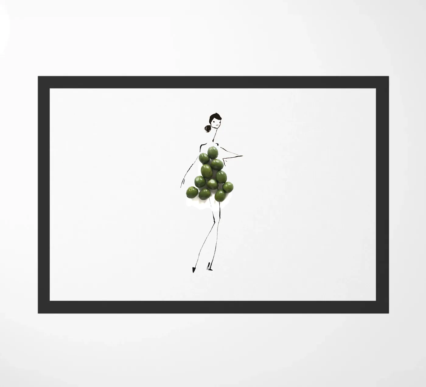 Olive Green deurmat van Gretchen Roehrs