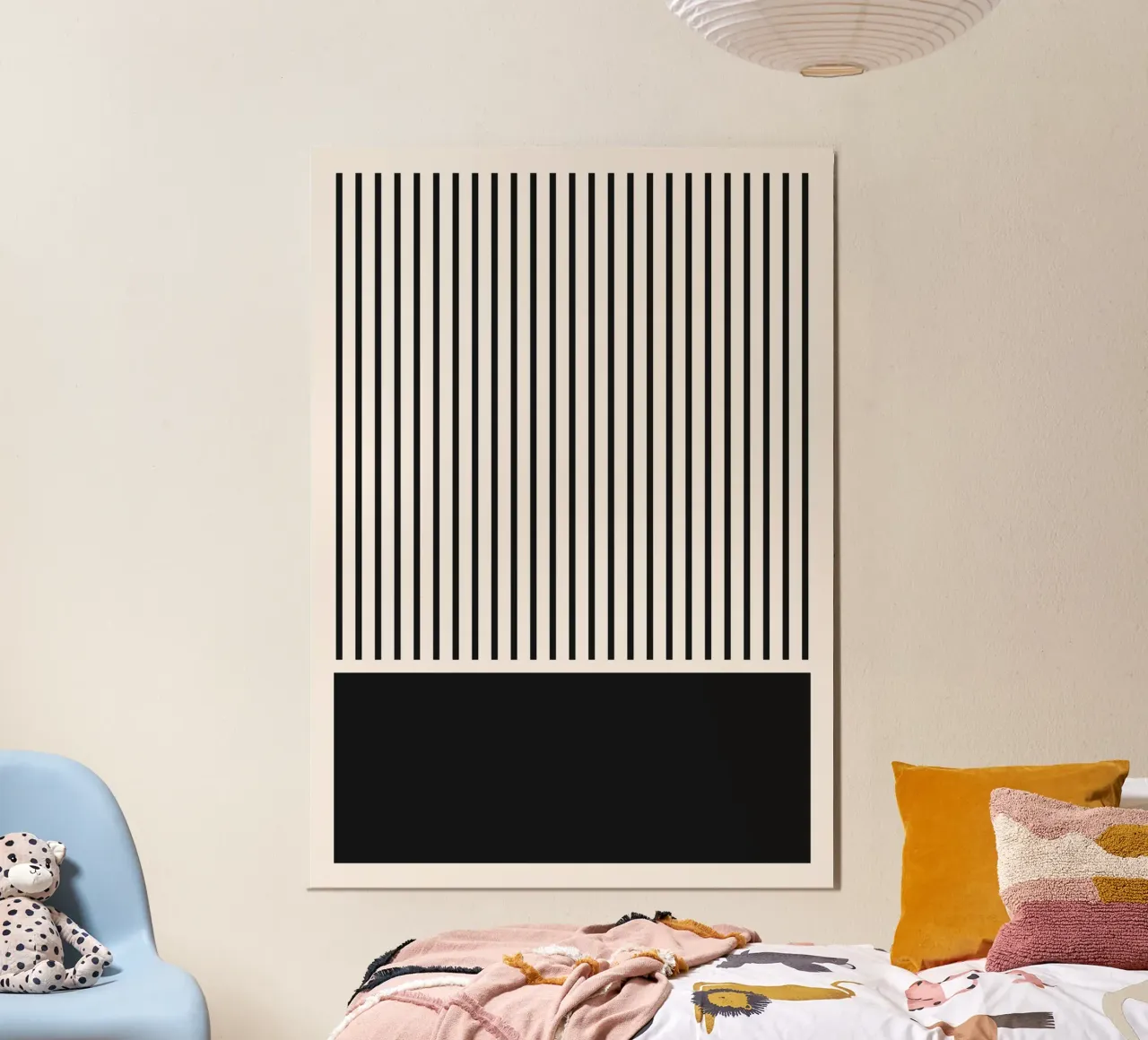 Abstract Boho mid century Pattern 20 alu-dibond by Paigaam Studio