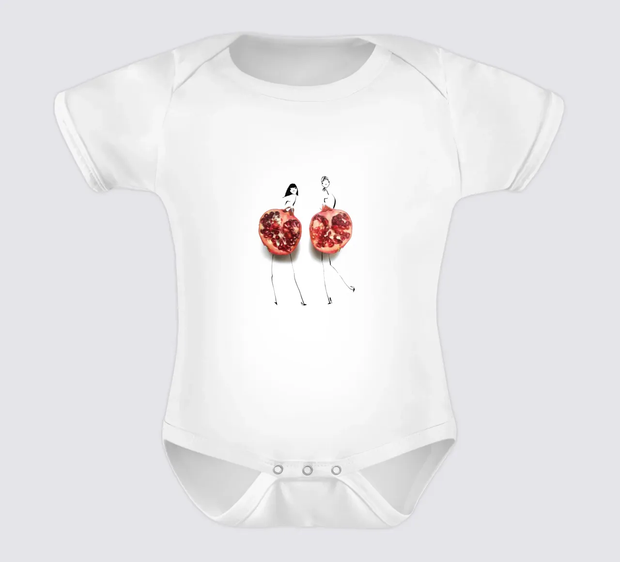 Pom Duo body neonato maniche corte da Gretchen Roehrs