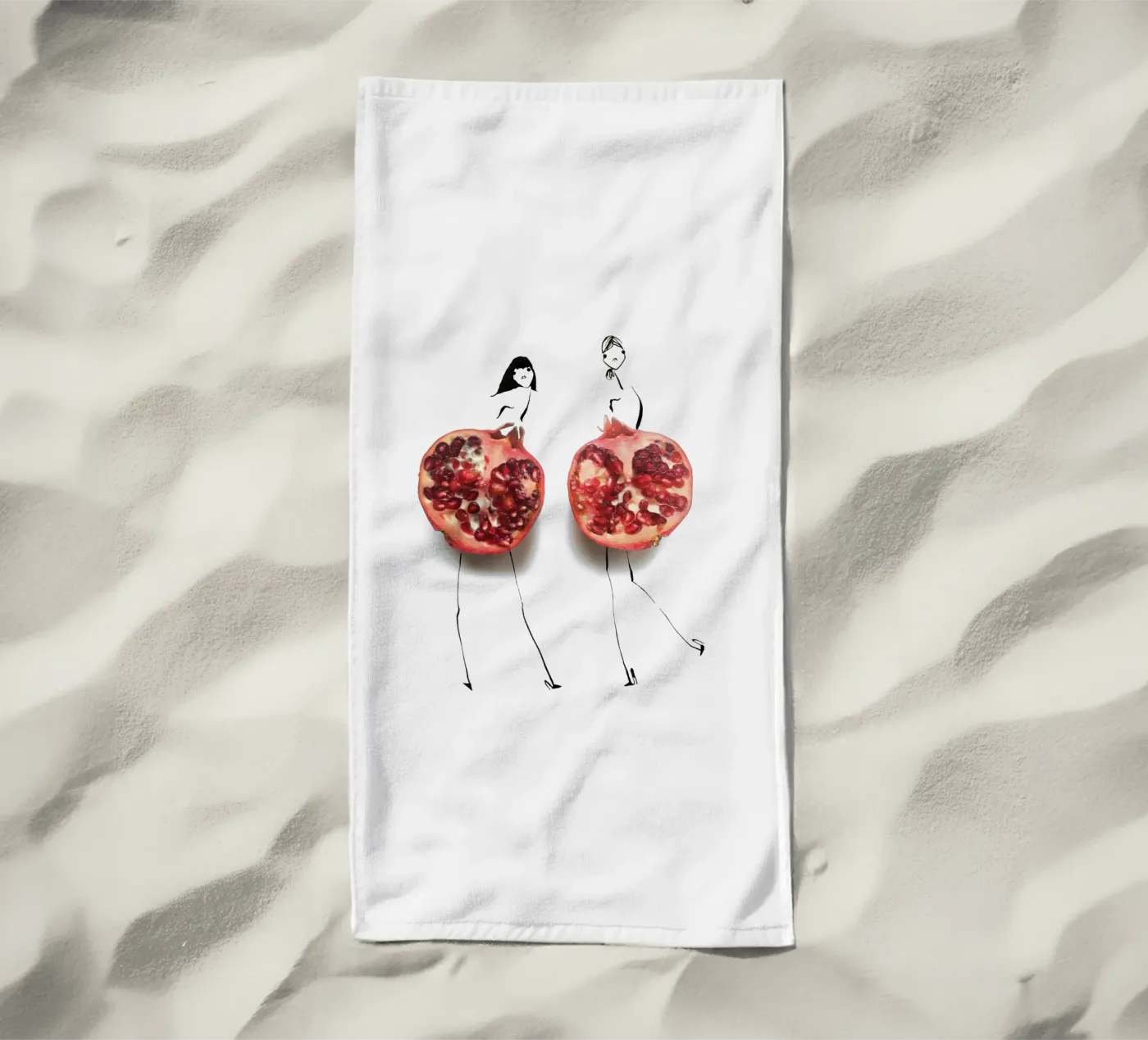 Pom Duo strandhanddoek van Gretchen Roehrs