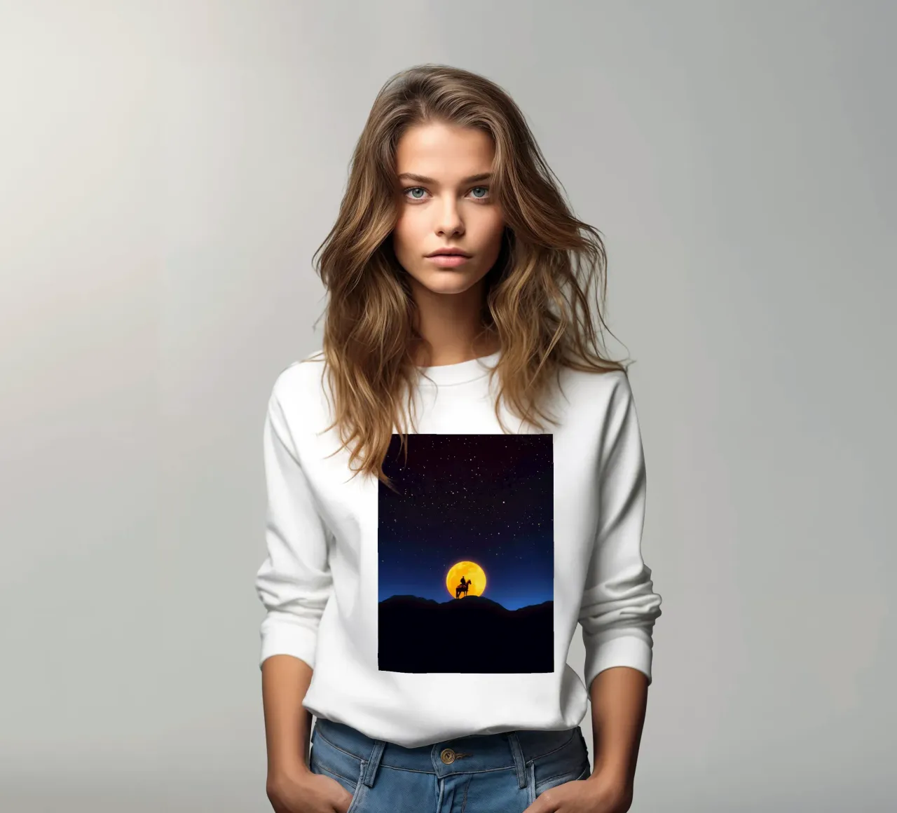 Il Cavaliere e la Luna felpa da Taudalpoi