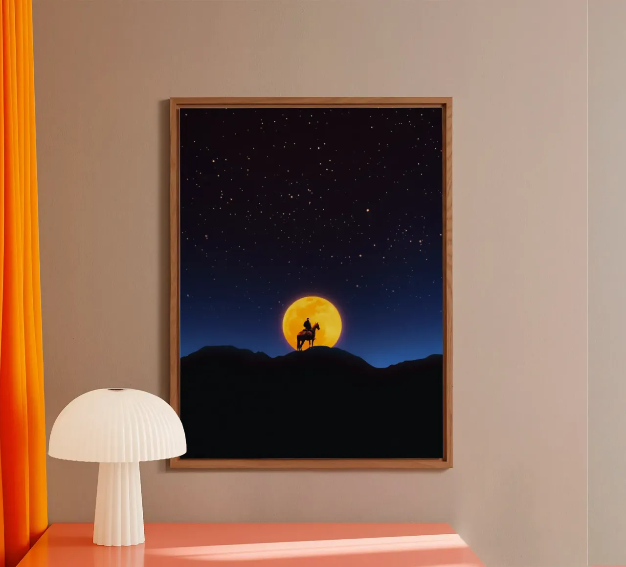 Il Cavaliere e la Luna alluminio dibond da Taudalpoi