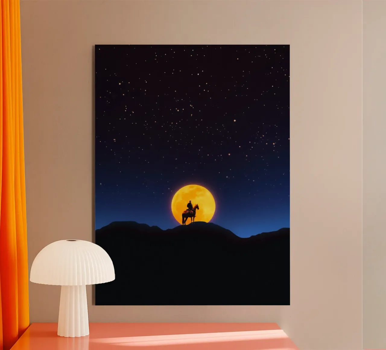 Il Cavaliere e la Luna alluminio dibond da Taudalpoi