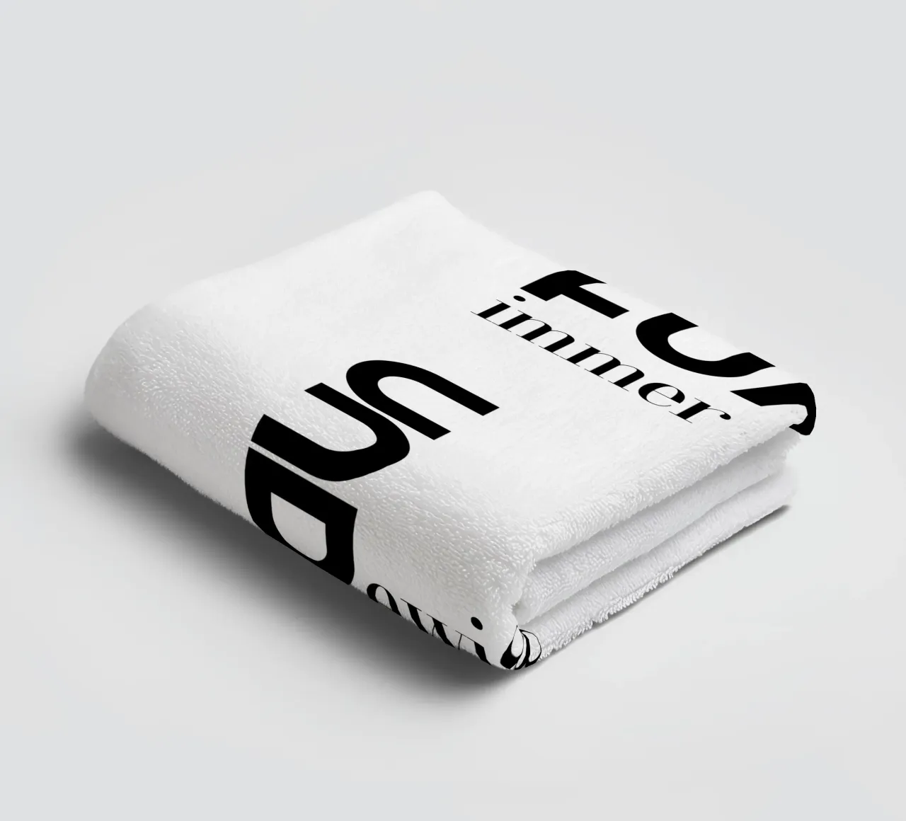 Forever And Ever Modern minimalist typography towel by YV TYPOGRAPHY