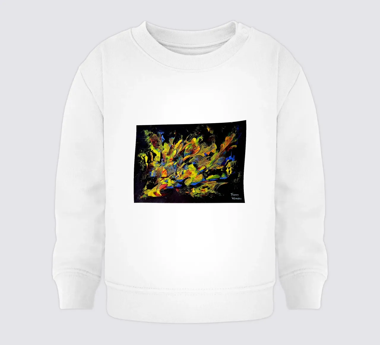 IDEAL GIFT 115 felpa neonato da Thierry Vobmann Abstract painting