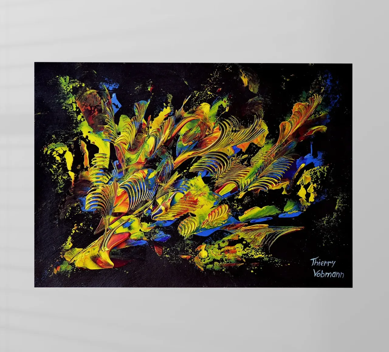 IDEAL GIFT 115 pellicola backlit da Thierry Vobmann Abstract painting
