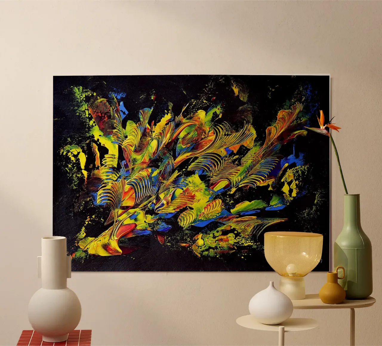 IDEAL GIFT 115 carta hahnemühle da Thierry Vobmann Abstract painting