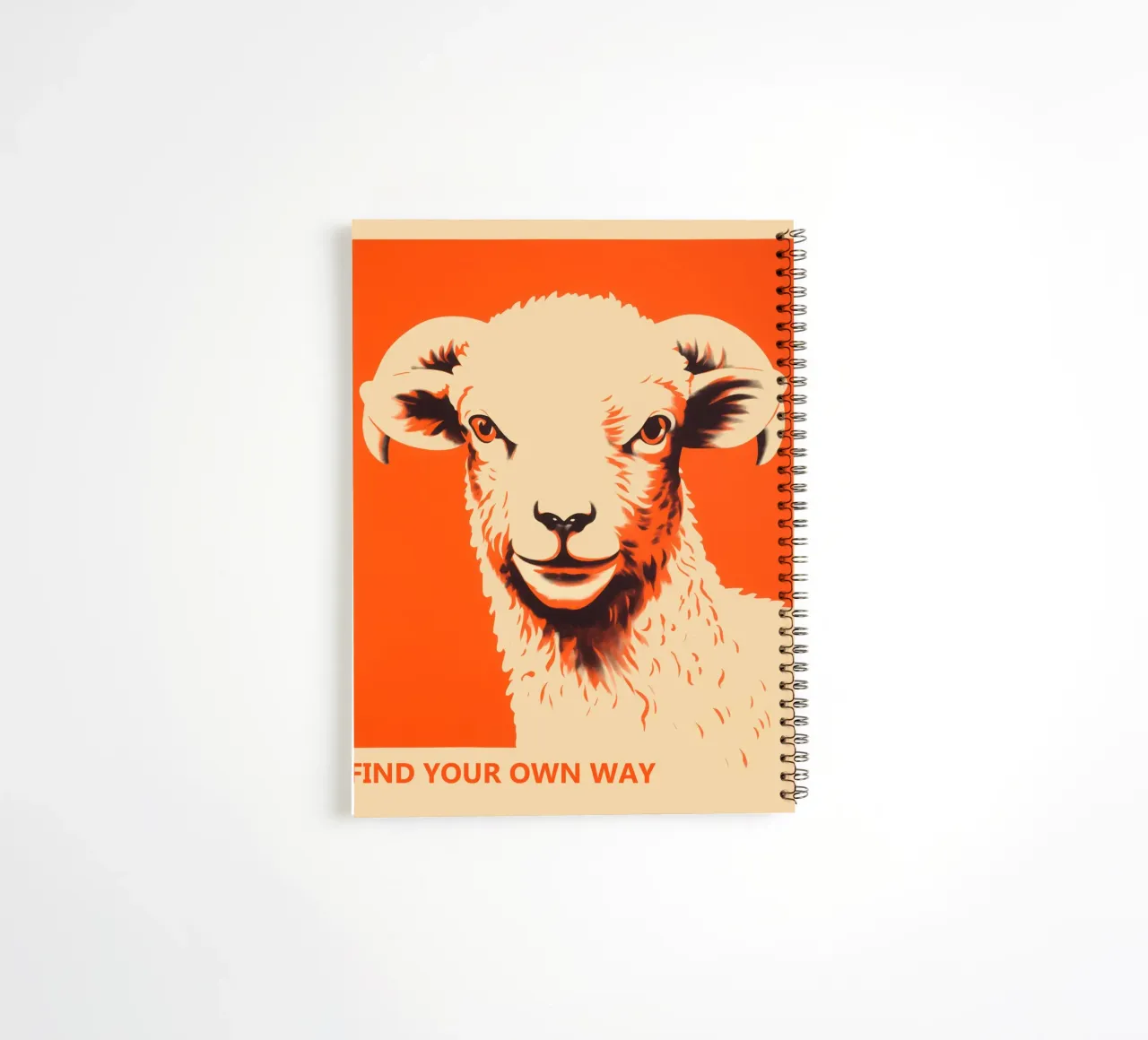 Find your own way | Motivational poster spiral notebook by Autofocus
