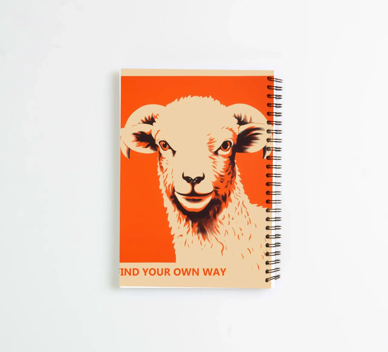 Find your own way | Motivational poster spiral notebook by Autofocus
