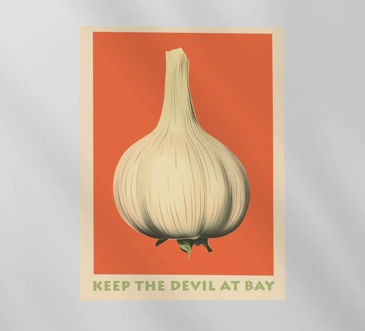 Garlic | Keeps the devil at bay | Kitchen poster backlit film by Autofocus
