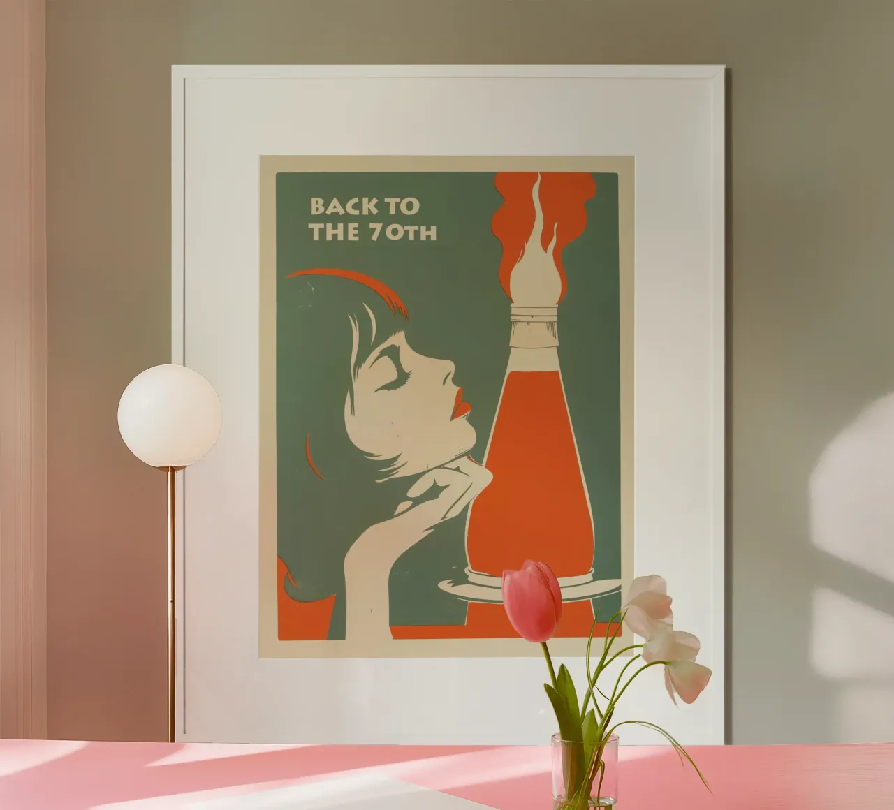 Back to the 70s | The lava lamp | Pure retro magic poster with plastic frame by Autofocus