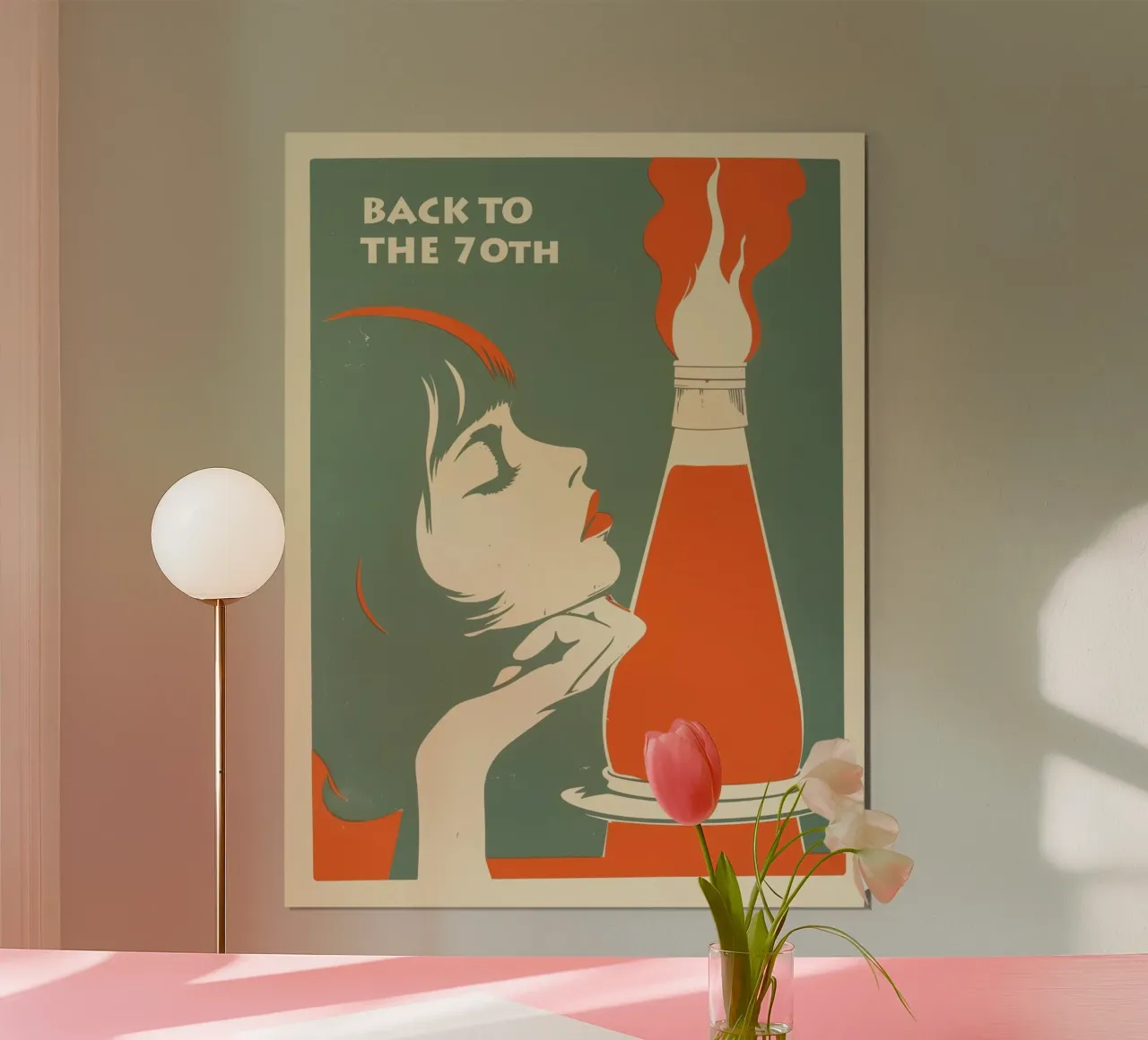Back to the 70s | The lava lamp | Pure retro magic poster with plastic frame by Autofocus