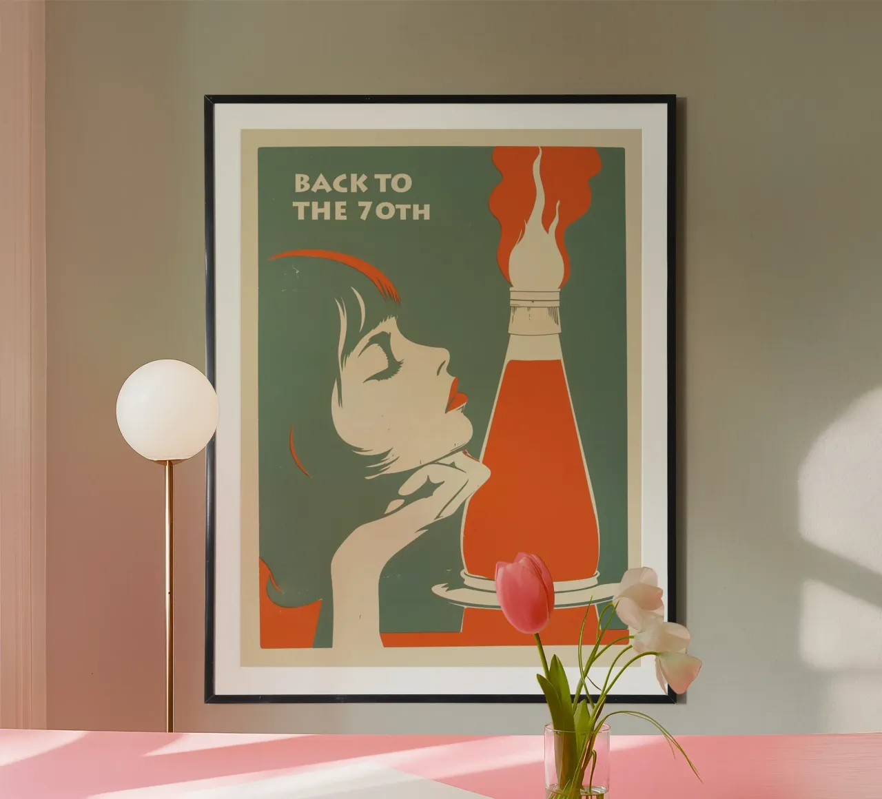 Back to the 70s | The lava lamp | Pure retro magic poster with plastic frame by Autofocus