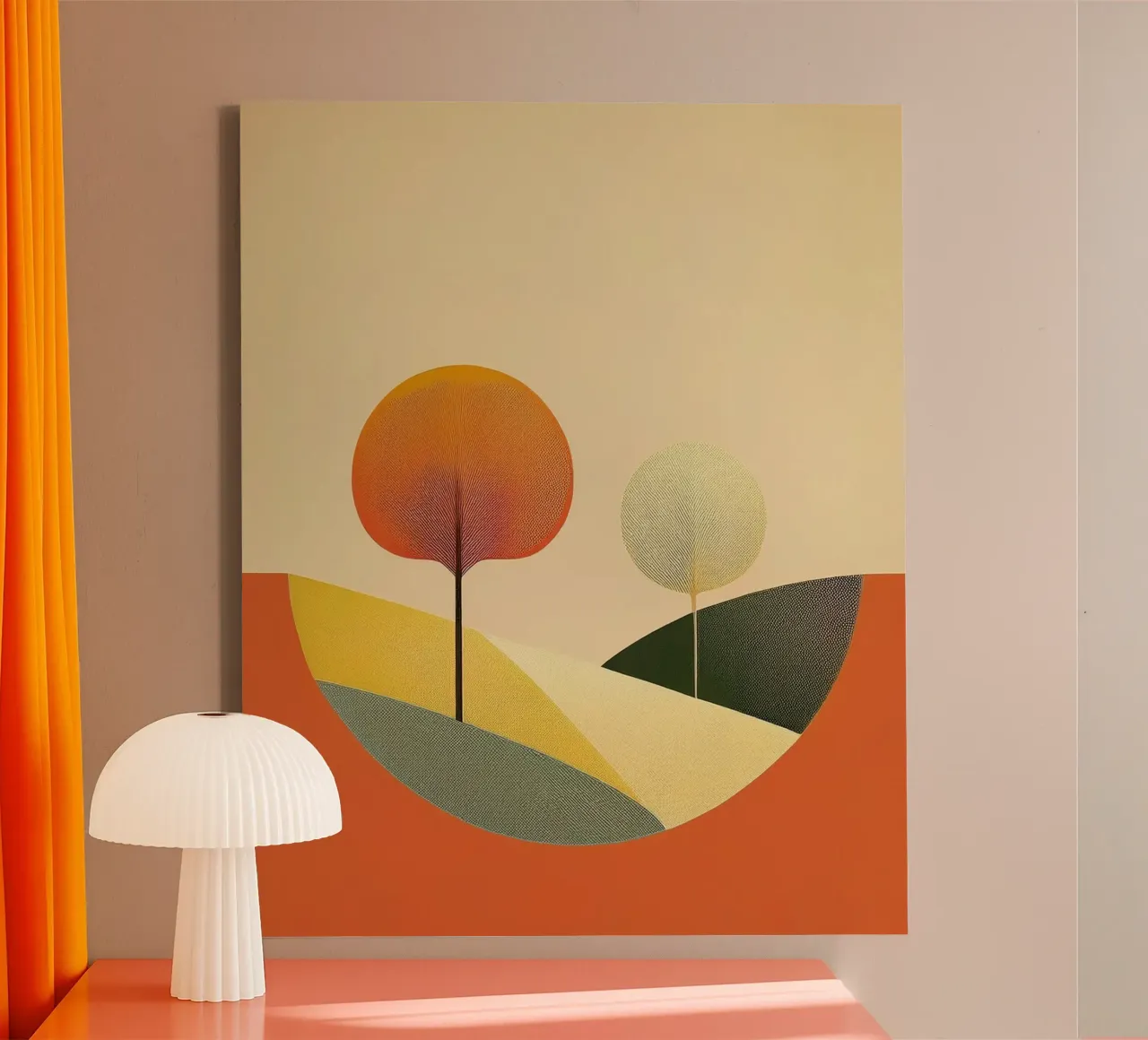 Two as One tela con Cornice a cassetta da Hightown Design
