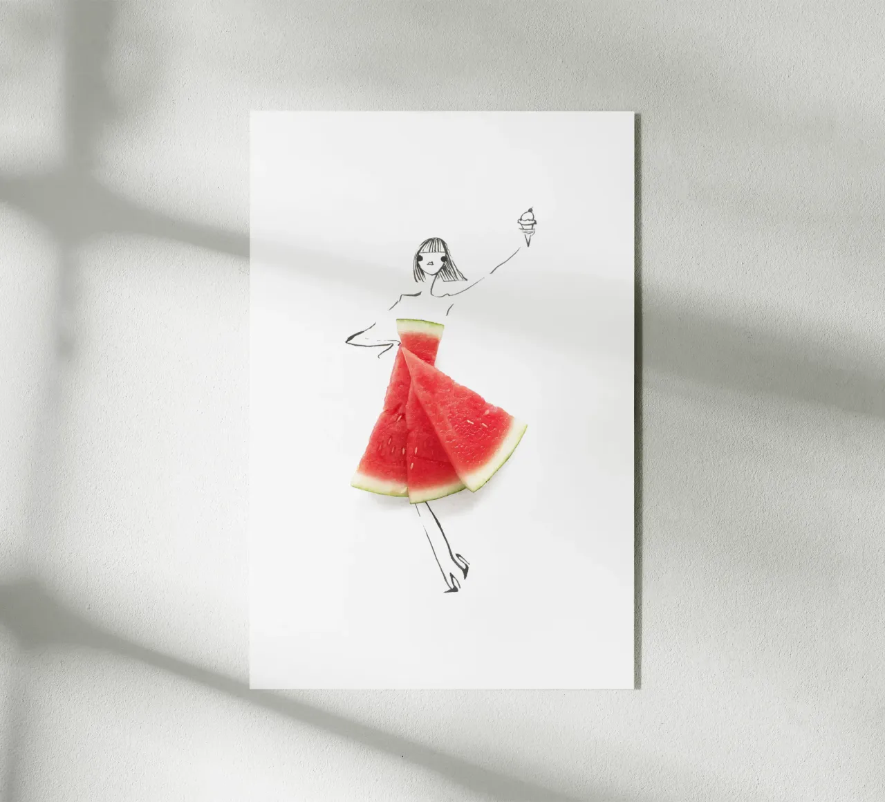 Watermelon Salut plexiglass da Gretchen Roehrs