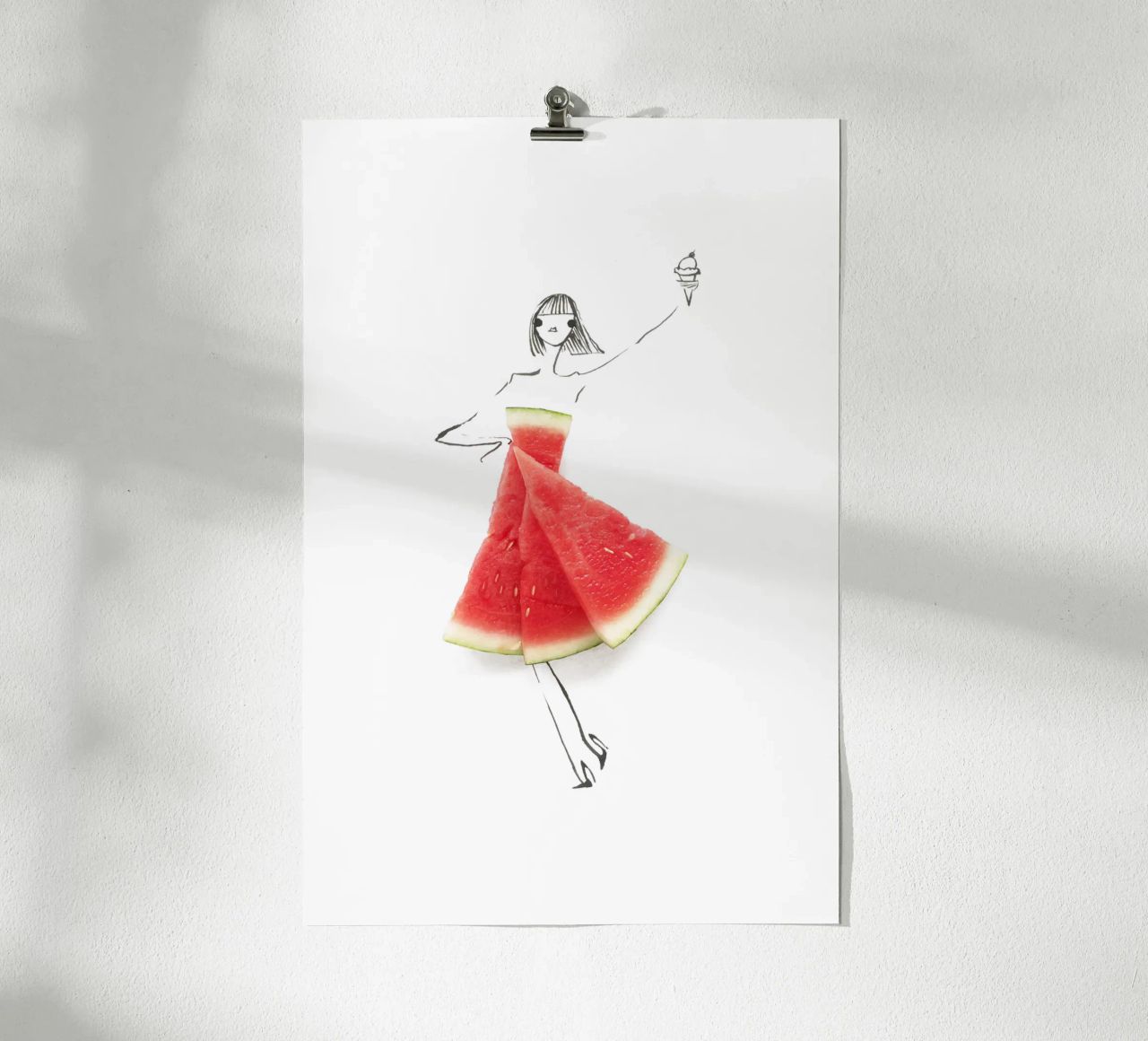 Watermelon Salut poster by Gretchen Roehrs