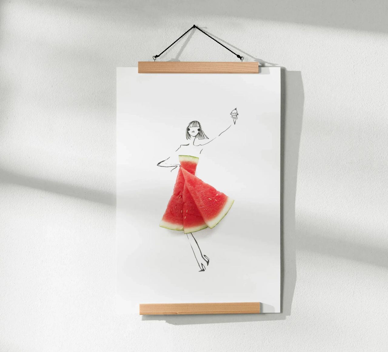 Watermelon Salut poster by Gretchen Roehrs