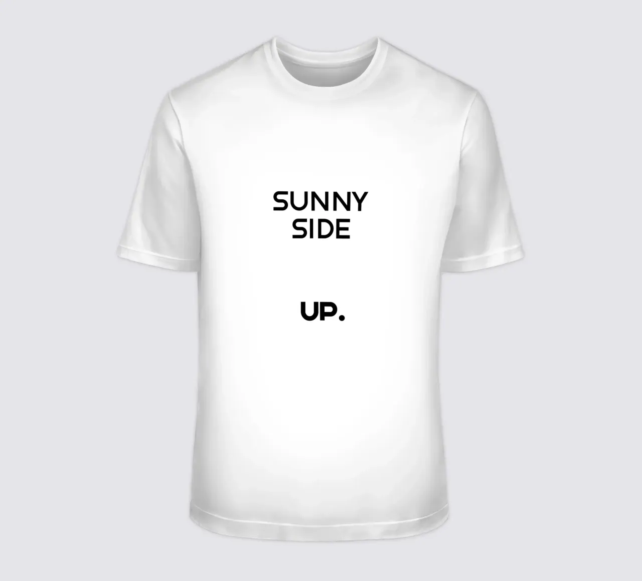 Sunny Side Up Semplice tipografia minimalista t-shirt da YV TYPOGRAPHY