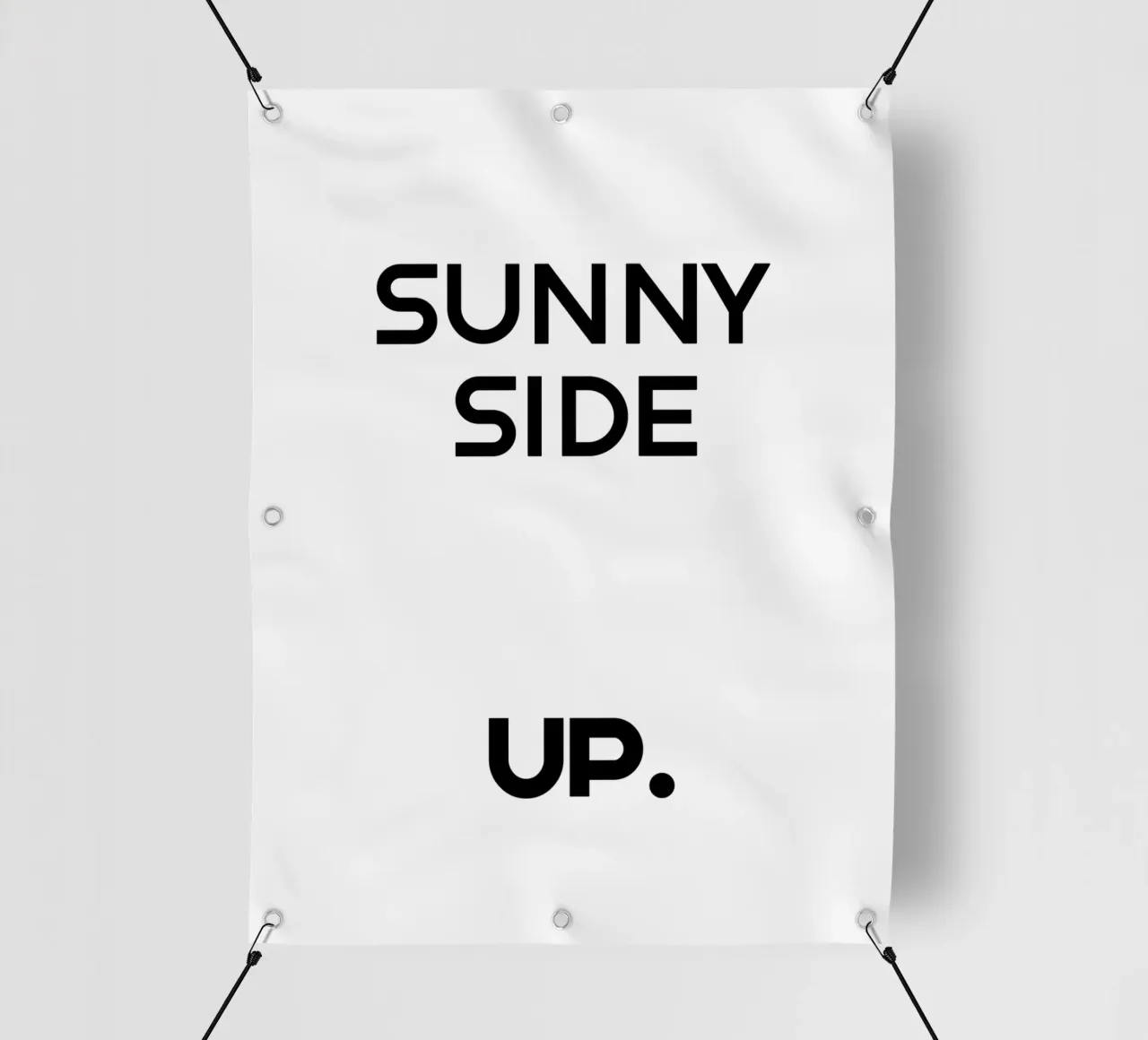 Sunny Side Up Semplice tipografia minimalista telo in pvc da YV TYPOGRAPHY
