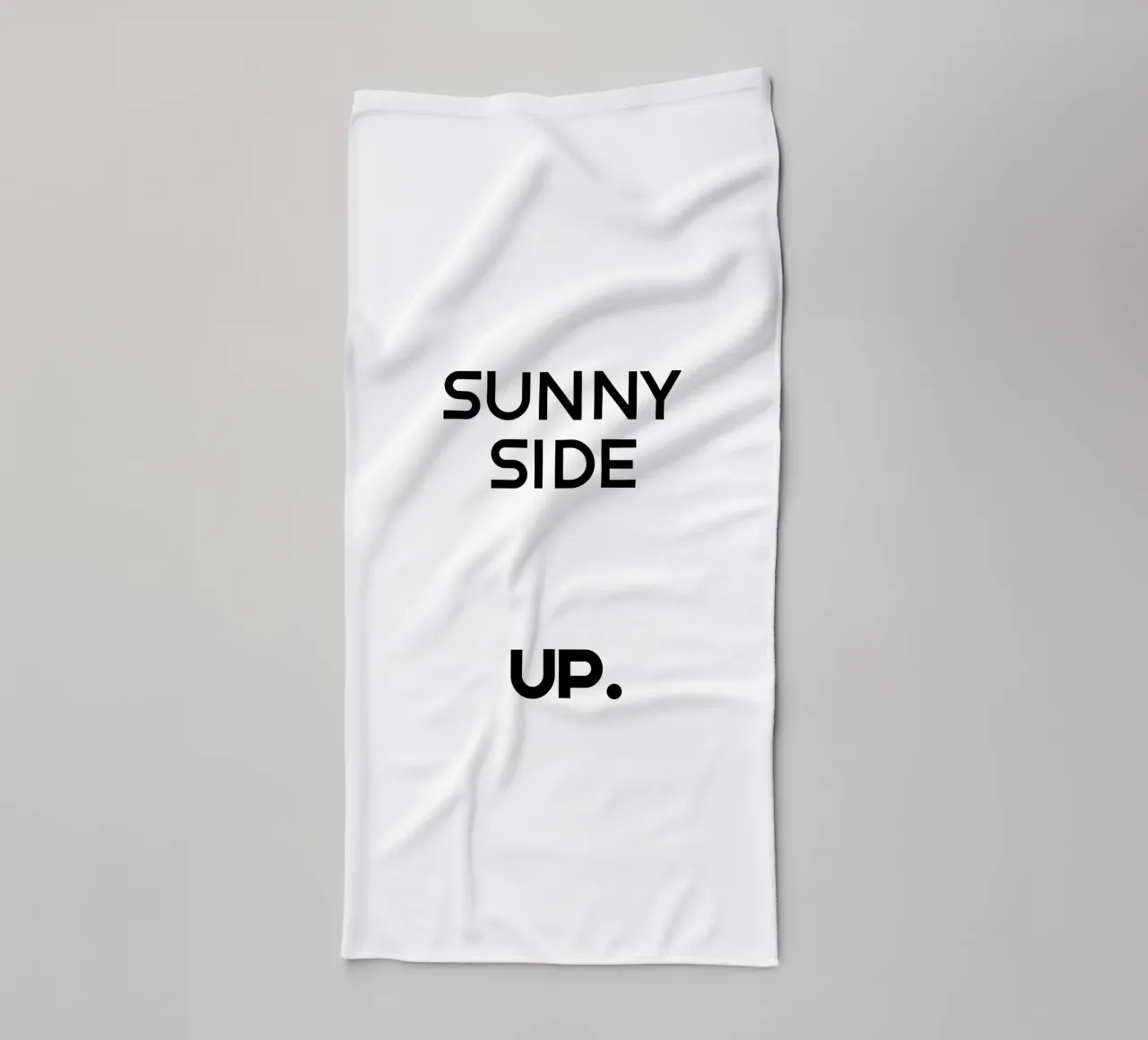 Sunny Side Up Semplice tipografia minimalista asciugamano da bagno da YV TYPOGRAPHY