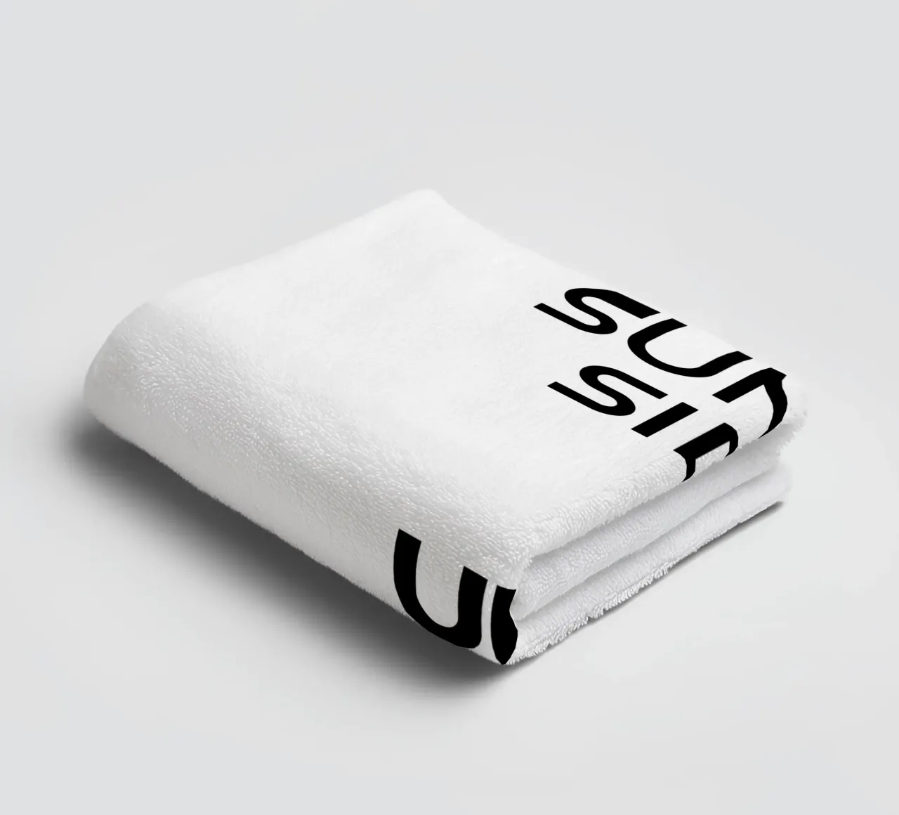 Sunny Side Up Semplice tipografia minimalista asciugamano da bagno da YV TYPOGRAPHY