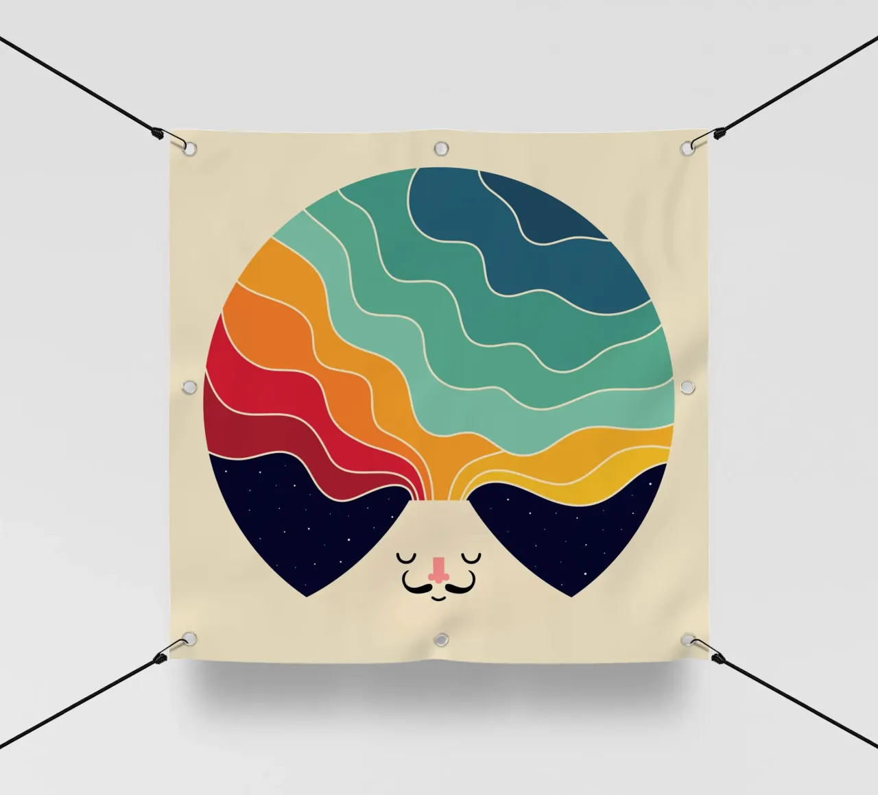 Continuare a pensare in modo creativo telo in pvc da Andy Westface