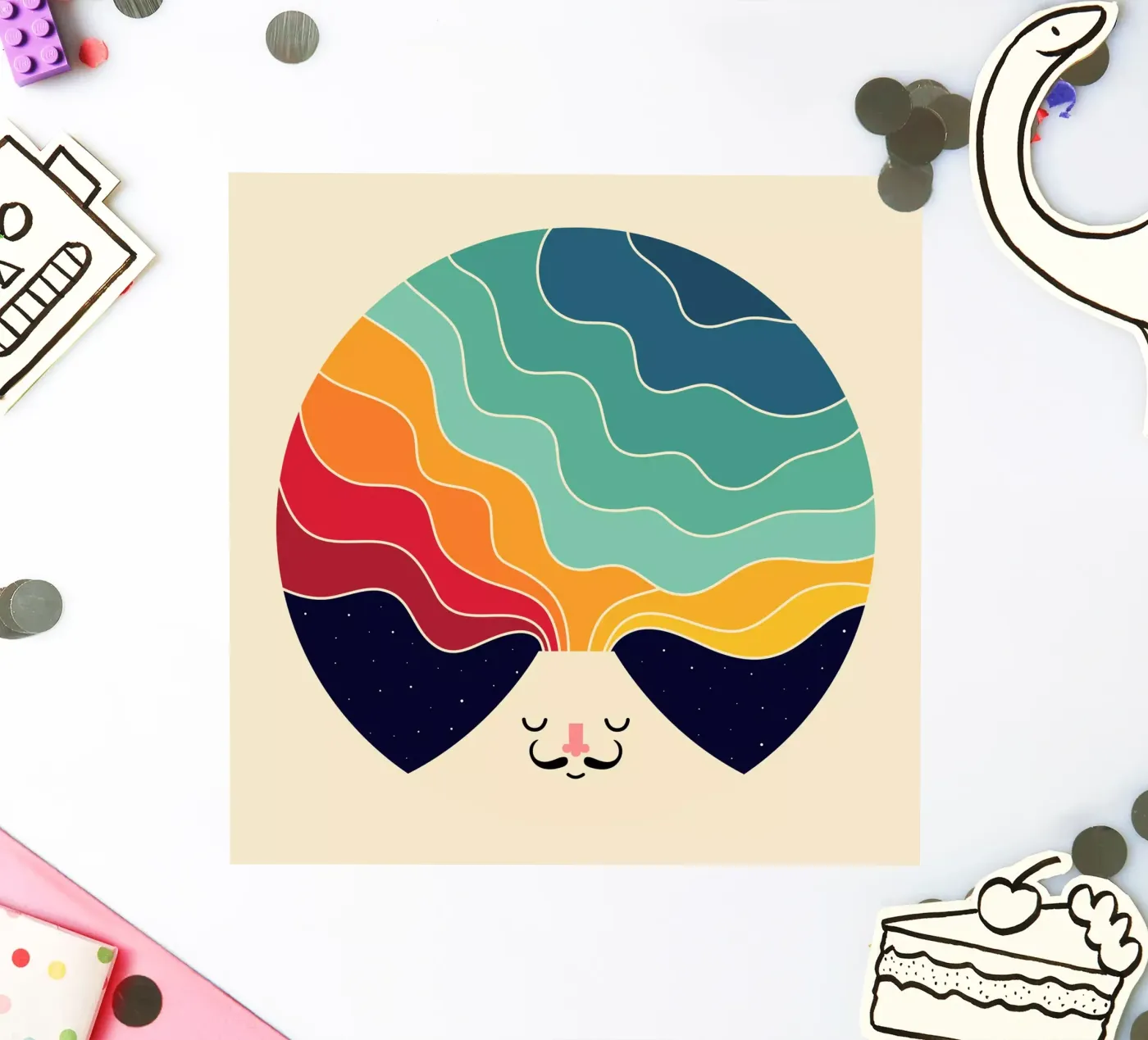 Continuare a pensare in modo creativo adesivo da Andy Westface