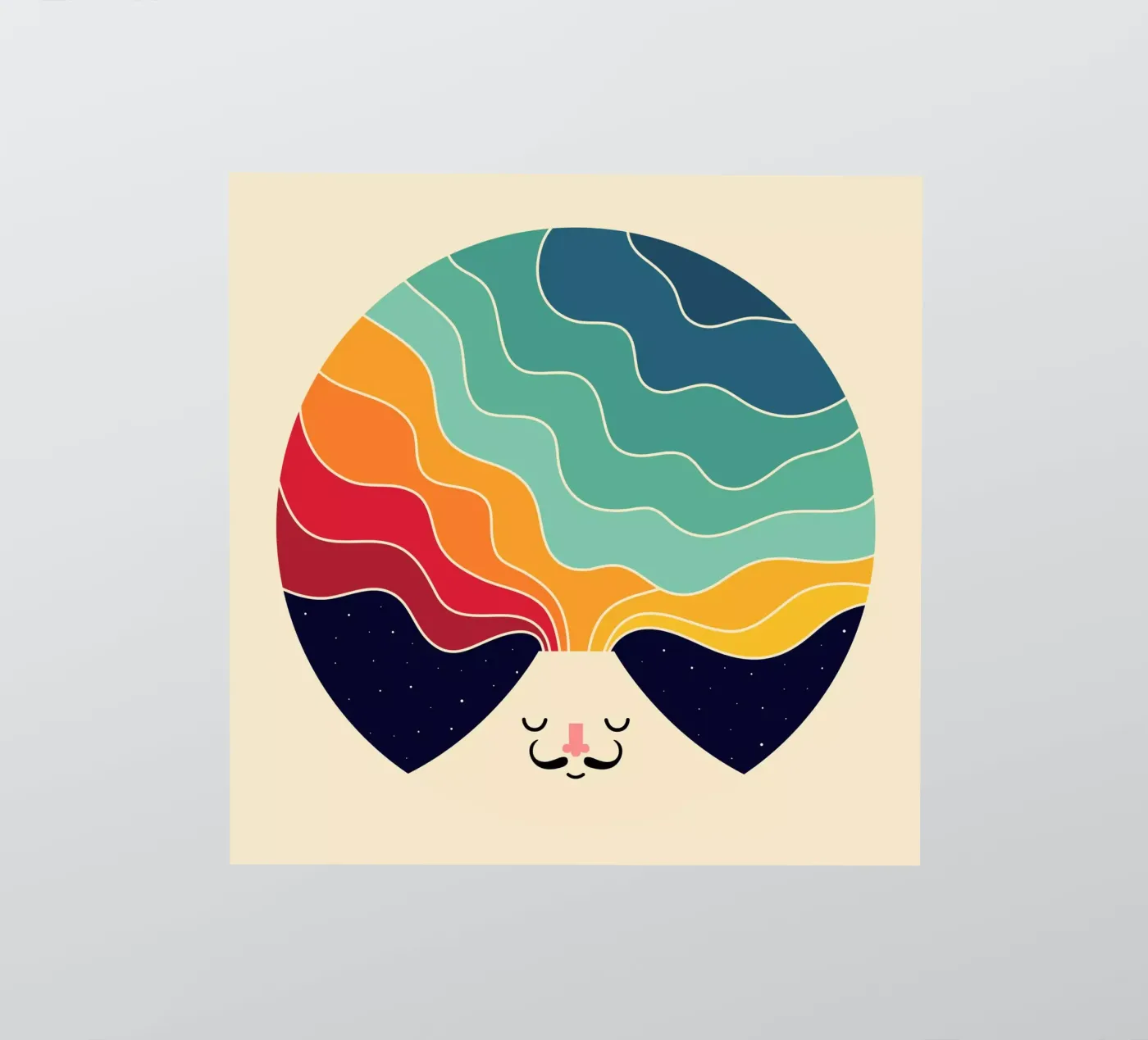 Continuare a pensare in modo creativo adesivo da Andy Westface