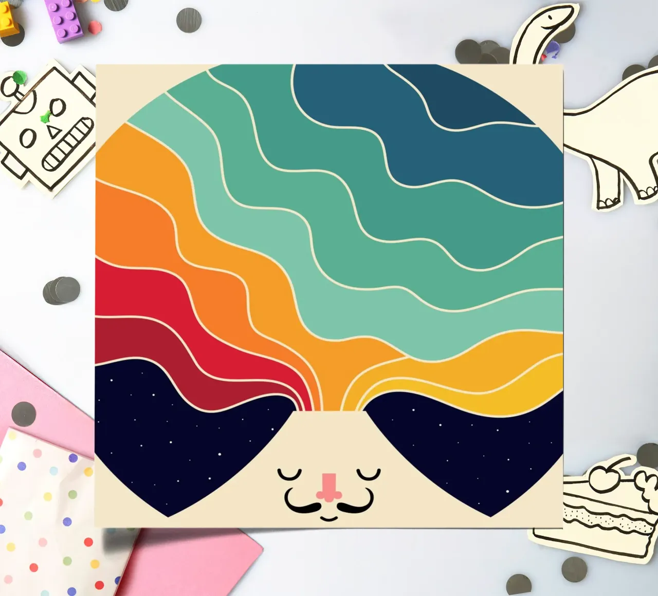 Keep Think Creative sticker sheet by Andy Westface