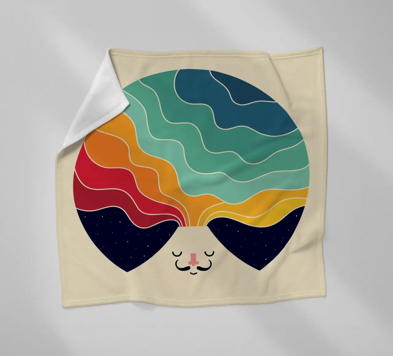 Creatief blijven denken fleecedeken van Andy Westface