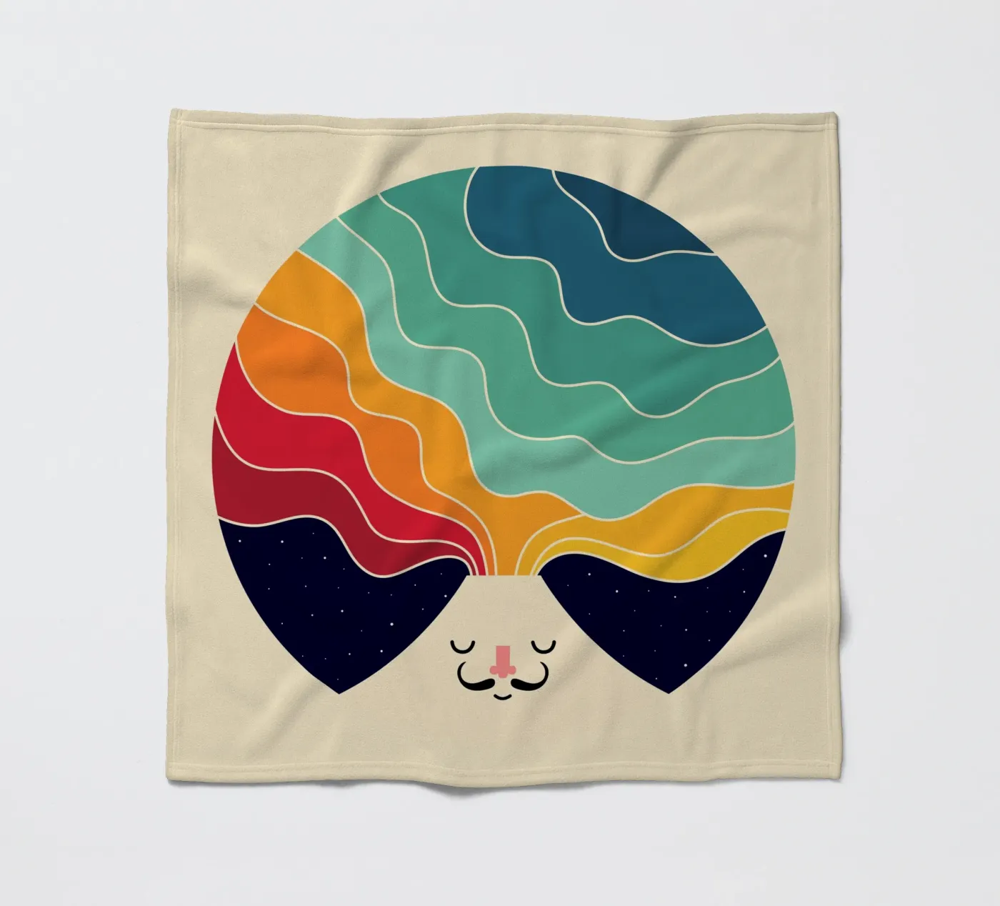 Weiter kreativ denken Fleecedecke von Andy Westface