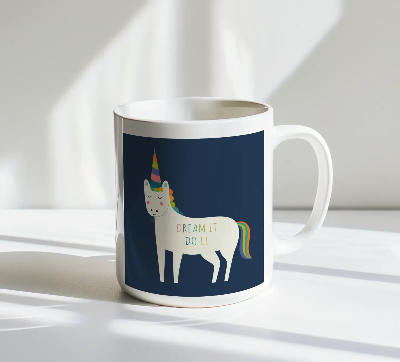 Dream It Do It ceramic mug by Andy Westface